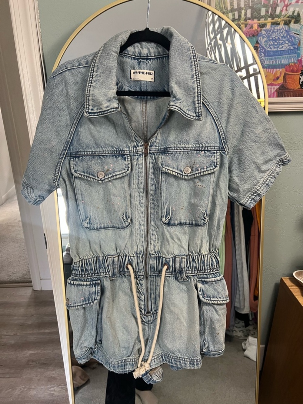 We The Free denim romper